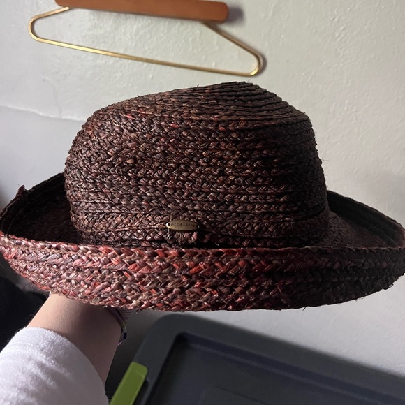 90s Liz Claiborne straw wide brim hat - Picture 4 of 4